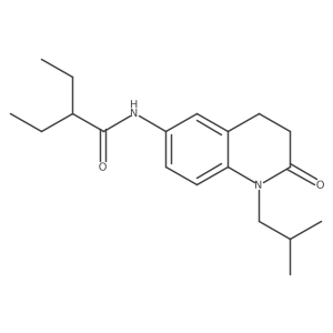 2-ethyl-N-(1-isobutyl-2-oxo-1,2,3,4-tetrahydroquinolin-6-yl)butanamide Structure