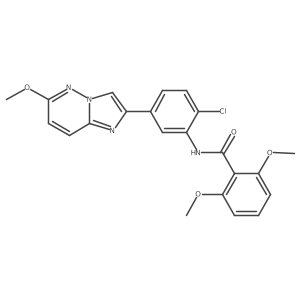 N-(2-chloro-5-{6-methoxyimidazo[1,2-b]pyridazin-2-yl}phenyl)-2,6-dimethoxybenzamide Structure