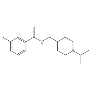 N-((1-isopropylpiperidin-4-yl)methyl)-3-methylbenzamide Structure