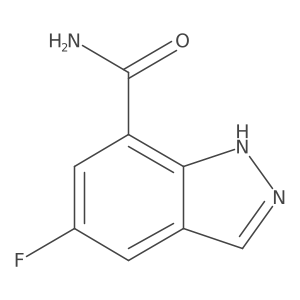 5-fluoro-1H-indazole-7-carboxamide Structure