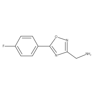 [5-(4-Fluorophenyl)-1,2,4-oxadiazol-3-yl]methanamine结构式