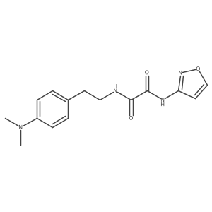 N1-(4-(dimethylamino)phenethyl)-N2-(isoxazol-3-yl)oxalamide结构式