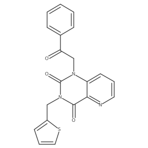 1-(2-oxo-2-phenylethyl)-3-(thiophen-2-ylmethyl)pyrido[3,2-d]pyrimidine-2,4(1H,3H)-dione Structure