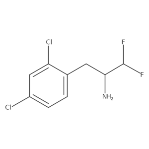 3-(2,4-Dichlorophenyl)-1,1-difluoropropan-2-amine Structure