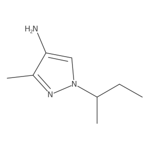 1-Sec-butyl-3-methyl-1H-pyrazol-4-ylamine结构式
