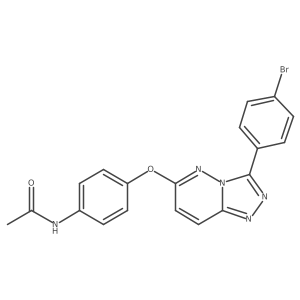 N-(4-{[3-(4-bromophenyl)[1,2,4]triazolo[4,3-b]pyridazin-6-yl]oxy}phenyl)acetamide Structure