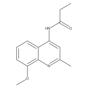 N-(8-methoxy-2-methylquinolin-4-yl)propionamide Structure