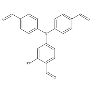 4-[Bis(4-formylphenyl)amino]-2-hydroxybenzaldehyde结构式