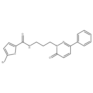 5-bromo-N-(3-(6-oxo-3-phenylpyridazin-1(6H)-yl)propyl)furan-2-carboxamide结构式