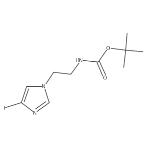 [2-(4-Iodo-imidazol-1-yl)ethyl]carbamic acid tert-butyl ester Structure