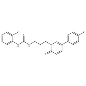 1-(2-fluorophenyl)-3-(3-(3-(4-fluorophenyl)-6-oxopyridazin-1(6H)-yl)propyl)urea结构式