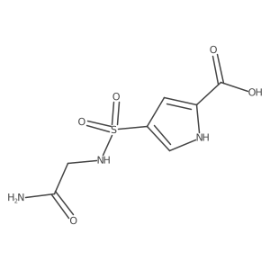 4-[(carbamoylmethyl)sulfamoyl]-1H-pyrrole-2-carboxylic acid Structure