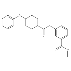 N-(3-(methylcarbamoyl)phenyl)-4-phenoxypiperidine-1-carboxamide Structure