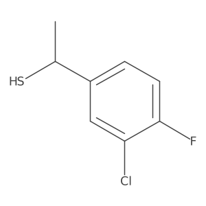 1-(3-Chloro-4-fluorophenyl)ethane-1-thiol Structure