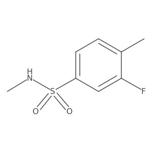 CNS(=O)(=O)c1ccc(C)c(F)c1结构式