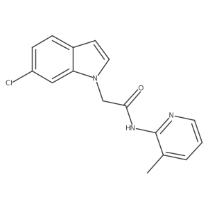 2-(6-chloro-1H-indol-1-yl)-N-(3-methylpyridin-2-yl)acetamide Structure