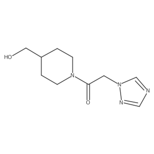 1-(4-(hydroxymethyl)piperidin-1-yl)-2-(1H-1,2,4-triazol-1-yl)ethan-1-one Structure