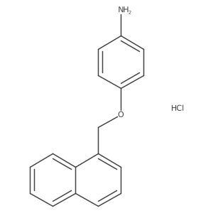 4-(1-Naphthylmethoxy)aniline hydrochloride结构式