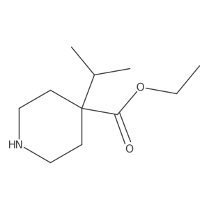 Ethyl 4-Isopropyl-4-piperidinecarboxylate结构式