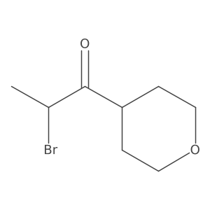 2-Bromo-1-(oxan-4-yl)propan-1-one Structure