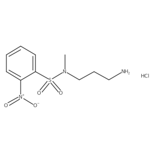 N-(3-aminopropyl)-N-methyl-2-Nitrobenzenesulfonamide hydrochloride Structure