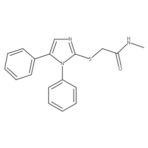 2-((1,5-diphenyl-1H-imidazol-2-yl)thio)-N-methylacetamide Structure