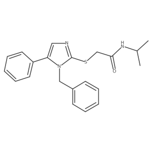 2-((1-benzyl-5-phenyl-1H-imidazol-2-yl)thio)-N-isopropylacetamide Structure