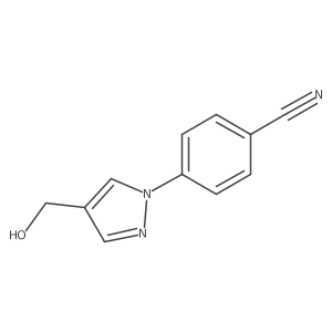 4-(4-(Hydroxymethyl)-1H-pyrazol-1-yl)benzonitrile Structure