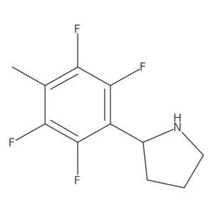 (S)-2-(2,3,5,6-Tetrafluoro-4-methylphenyl)pyrrolidine结构式