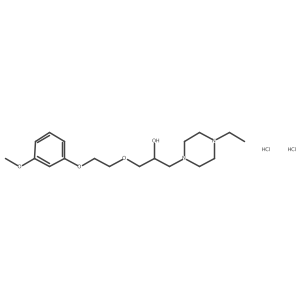 1-(4-Ethylpiperazin-1-yl)-3-(2-(3-methoxyphenoxy)ethoxy)propan-2-ol dihydrochloride Structure