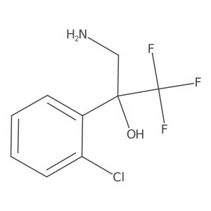 3-Amino-2-(2-chlorophenyl)-1,1,1-trifluoropropan-2-ol结构式