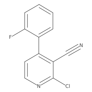 2-Chloro-4-(2-fluorophenyl)nicotinonitrile Structure