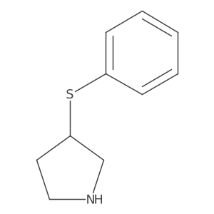 3-(Phenylsulfanyl)pyrrolidine Structure