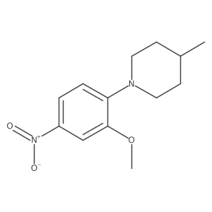 1-(2-Methoxy-4-nitrophenyl)-4-methylpiperidine结构式