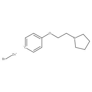 (4-(2-(Pyrrolidin-1-yl)ethoxy)phenyl)zinc bromide Structure