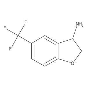 5-(Trifluoromethyl)-2,3-dihydro-1-benzofuran-3-amine Structure