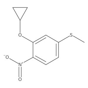 (3-Cyclopropoxy-4-nitrophenyl)(methyl)sulfane Structure