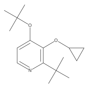 4-Tert-butoxy-2-tert-butyl-3-cyclopropoxypyridine结构式