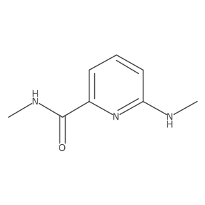 N-methyl-6-(methylamino)pyridine-2-carboxamide结构式