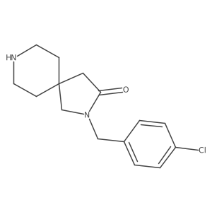 2-(4-Chlorobenzyl)-2,8-diazaspiro[4.5]decan-3-one结构式