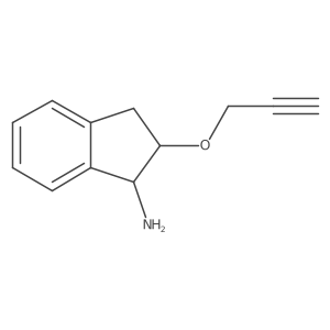 (1S,2R)-2-prop-2-ynoxyindan-1-amine结构式