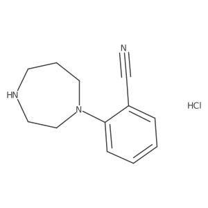 2-(1,4-Diazepan-1-yl)benzonitrile hydrochloride结构式