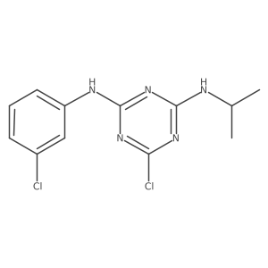 6-Chloro-N2-(3-chlorophenyl)-N4-isopropyl-1,3,5-triazine-2,4-diamine Structure