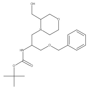 tert-Butyl ((S)-1-(benzyloxy)-3-((S)-3-(hydroxymethyl)morpholino)propan-2-yl)carbamate结构式