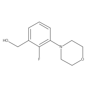 (2-Fluoro-3-morpholinophenyl)methanol Structure