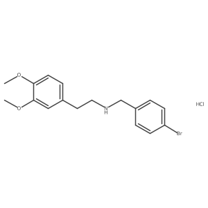 N-(4-Bromobenzyl)-2-(3,4-dimethoxyphenyl)ethanamine hydrochloride Structure