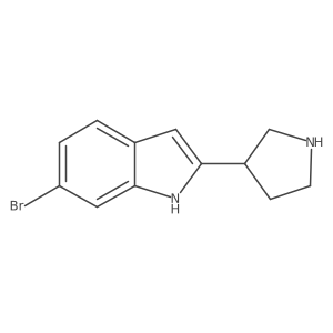 6-Bromo-2-(pyrrolidin-3-yl)-1H-indole Structure