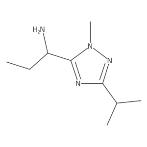 1-[1-methyl-3-(propan-2-yl)-1H-1,2,4-triazol-5-yl]propan-1-amine Structure