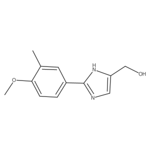 2-(4-Methoxy-3-methylphenyl)imidazole-5-methanol Structure