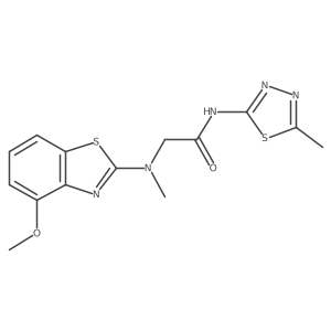 2-((4-methoxybenzo[d]thiazol-2-yl)(methyl)amino)-N-(5-methyl-1,3,4-thiadiazol-2-yl)acetamide Structure